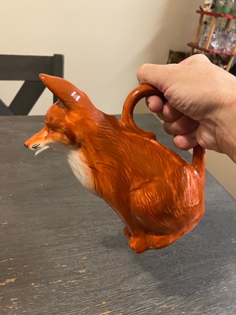 Orange Ceramic Fox Pitcher - Picture 6 of 6